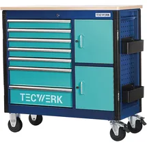 tecwerk Rollwerkbank PLUS 2.0 T Außen-B1090xT500xH1055mm Schubl.7 30kg 500kg TECWERK
