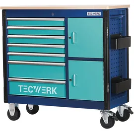 tecwerk Rollwerkbank PLUS 2.0 T Außen-B1090xT500xH1055mm Schubl.7 30kg 500kg TECWERK