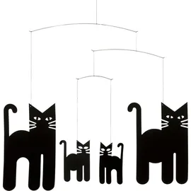 Flensted Mobiles Flensted Mobile Cats Black