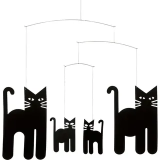 Flensted Mobiles Flensted Mobile Cats Black