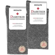 Occulto Herren Diabetikersocken 10er Pack (Modell: Goetz) 10Gry 39-42 10 St