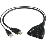 Hama 00121776 Kabelspalter oder -kombinator Kabelsplitter Schwarz