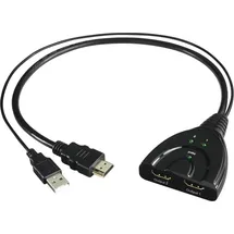 Hama 00121776 Kabelspalter oder -kombinator Kabelsplitter Schwarz