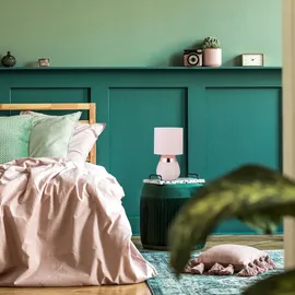 Relaxdays Nachttischlampe Rosa