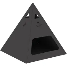 vidaXL Feuerstelle Pyramide Schwarz 50x50x51 Cm Stahl Vidaxl958161