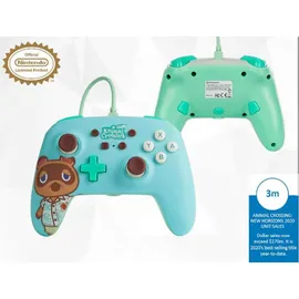 PowerA Enhanced Wired Controller Animal Crossing Tom Nook Switch