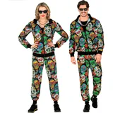 W WIDMANN MILANO Party Fashion - Kostüm Trainingsanzug, Halloween, 80er Jahre Horror Outfit, Jogginganzug für Karneval & Party