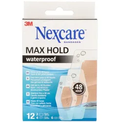 Nexcare Max Hold waterproof Pflasterstrips 3 Grö.