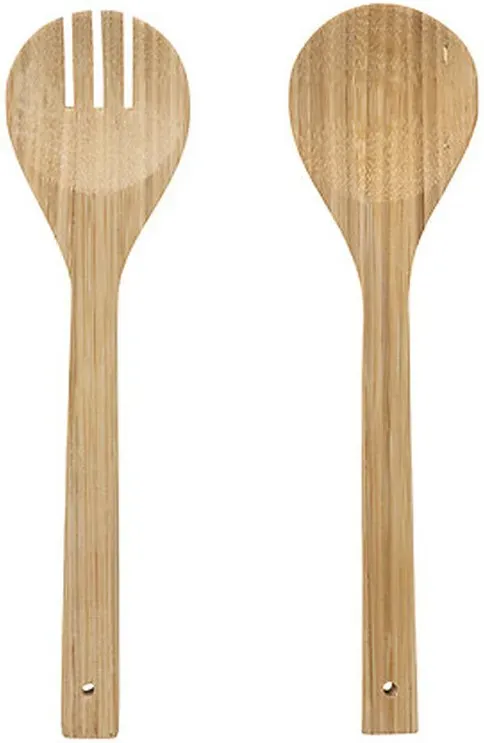 5Five Set aus 2 Bambus-Salatbestecken
