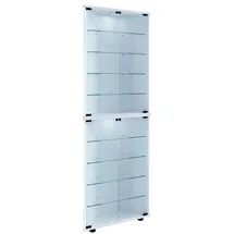 VCM Holz Glas Eckvitrine Vitrine Sammelvitrine Jecka