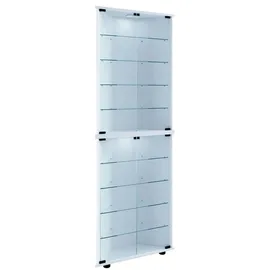 VCM Holz Glas Eckvitrine Vitrine Sammelvitrine Jecka