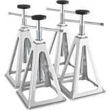 4-tlg. Stapel-Wagenheber Rangierwagenheber 2,72 t Jeder Heber, Heber Ständer Autoheber 280–435 mm Höhenbereich, Wohnmobil Stützanhänger Wagen...