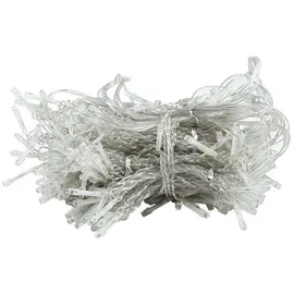 Montegoni 3×3m Lichtervorhang PVC, 300 LED Warmweiß, 8 Modi mit Timer, USB-Anschluss, IP65 Wasserdicht, LED Vorhanglichter für Innen & Außen,