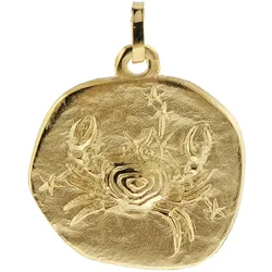 trendor 08982-07 Sternzeichen-Anhänger Krebs 333 Gold 20 mm