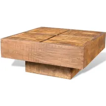 vidaXL Couchtisch 80x80x28 cm Massivholz Akazie