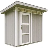 TIMBELA Gartenhaus 1,61 x 2,94 m Tundra Grey