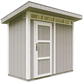 TIMBELA Gartenhaus 1,61 x 2,94 m Tundra Grey
