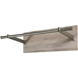 SalesFever Wandgarderobe Design-Garderobe mit Stil 85 x 25 x 30 cm Eiche