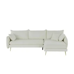 Ecksofa  Edesia ¦ weiß ¦ Maße (cm): B: 271 H: 80 T: 165.0