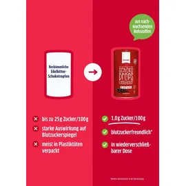 Xucker Vegane Schokodrops Zartbitterschokolade 750 g