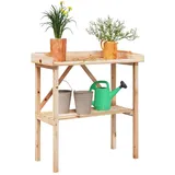 vidaXL Pflanztisch 78 cm braun