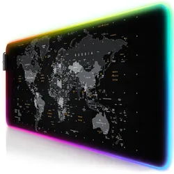 Titanwolf RGB Gaming Mauspad, Mousepad XL 800 x 300mm verbessert Präzision & Geschwindigkeit, Global