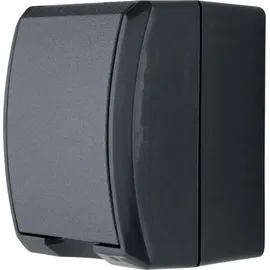 REV Ritter REV AquaForm, Steckdose - Feuchtraum, IP44 einpolig, Aufputz, anthrazit