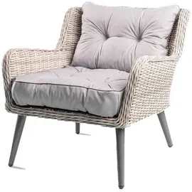 TexDeko Gartenpolster 70 x 70 x 12 cm grau 2-tlg.