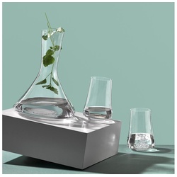 Crystalex Gläser-Set Xtra Kristallglas zwei Wassergläser + eine Karaffe, 3er Set, Kristallglas, Kristallglas