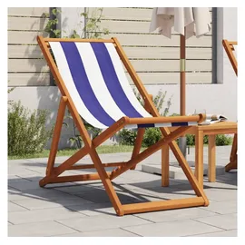 vidaXL Strandstuhl Klappbar Blau