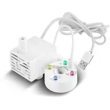 Usb 5v Wasserpumpe Mit Nebelmaschine, Led-beleuchtung, Mini-nebelmaschine, Für Zimmerbrunnen, Gartenteiche