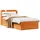 vidaXL Massivholzbett 100 x 200 cm Braun