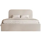 Selsey Polsterbett, Taupe, Textil, 2-Sitzer, 140x200 cm, Schlafzimmer, Betten, Polsterbetten