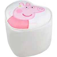 roba Kinderhocker Peppa Pig Herzform grau