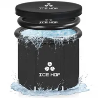 Ice Hof® Eisbaden Tonne | Neue verbesserte Version Ø80x80 cm Extra Groß | Eistonne Eisbaden Outdoor – Eisfass für Zuhause Cold Plunge Ice Bath Tub für Regeneration und Wellness