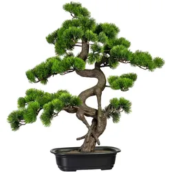 Kunstbonsai CREATIV GREEN "Bonsai Kiefer", grün, H:65cm Ø:50cm, Kunststoff, Kunstpflanzen, Geschenkartikel