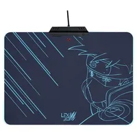 LEXIP Kakashi Kamui Gaming-Mauspad Beleuchtet Schwarz/Türkis