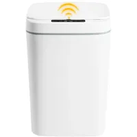 Bazargame Sensor Mülleimer Küche 16L Elektrischer Abfallbehälter Mit Müllbeutel Klemmring Automatik Sensor Küchenmülleimer Bad Mülleimer Büro Multifunktionaler