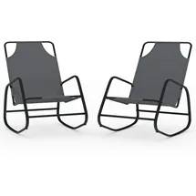 furnicato Schaukelliege 89 x 89 x 0 cm Grau