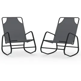 furnicato Schaukelliege 89 x 89 x 0 cm Grau
