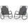furnicato Schaukelliege 89 x 89 x 0 cm Grau