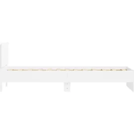 vidaXL Bettgestell 90 x 200 cm Weiß