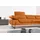 Egoitaliano "Queenie, extravagantes Sofa mit erstklassigem Sitzkomfort, L-Form", mit verstellbarer Armlehne und Kopfteilen für Wohlfühlkomfort orange,