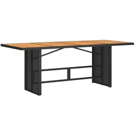 vidaXL Gartentisch 190 x 80 x 74 cm Schwarz