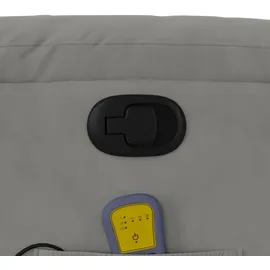 vidaXL Massagesessel Hellgrau Mikrofasergewebe