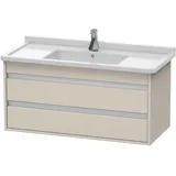 Duravit Waschtischunterschrank 2 Auszüge 100 x 48 x 45,5 cm Taupe Matt