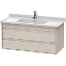 Duravit Waschtischunterschrank 2 Auszüge 100 x 48 x 45,5 cm Taupe Matt