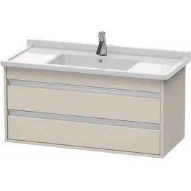 Duravit Waschtischunterschrank 2 Auszüge 100 x 48 x 45,5 cm Taupe Matt