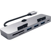 Satechi Aluminium Type-C Clamp Hub Pro schwarz, USB-C 3.1 (ST-TCIMHM)