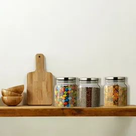 Relaxdays Vorratsglas 1100 ml 3 St.